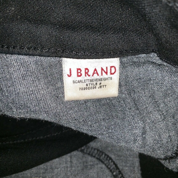 J Brand Scarlett Seven Eights Black Skinny Jeans - Picture 6 of 8